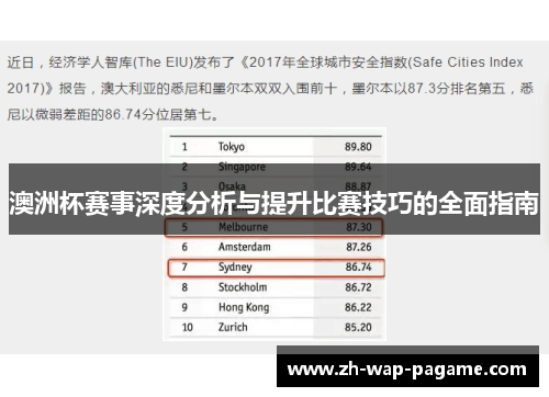 澳洲杯赛事深度分析与提升比赛技巧的全面指南
